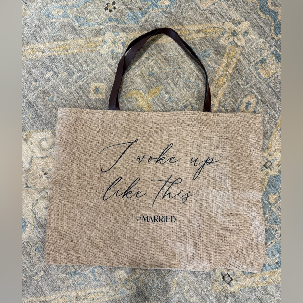 Bridal tote married I woke up like this